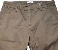 Beige Cotton Stretch Straight Chino Men Trouser Pants 3