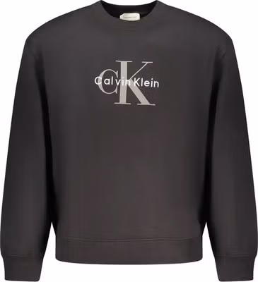 Black Cotton Men's Sweatshirt