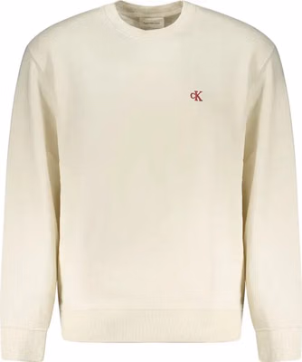 White Cotton Mens Sweatshirt