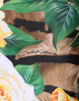 فستان قصير بقصة مستقيمة وطبعة زهور متعددة الألوان 4