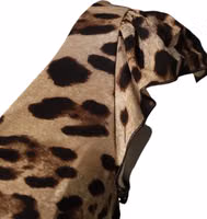 Brown Leopard Sleeveless Sheath Midi Dress 3