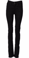 Black Mid Waist Cotton Stretch Skinny Denim Jeans 1