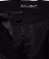 Black High Waist Tulle Wool Trouser Pants 4