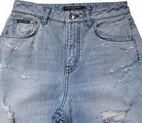 LightBlue Ripped Washed BOYFRIEND Denim Jeans 3