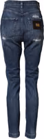 Blue Distressed Washed Logo GRACE Denim Jeans 4