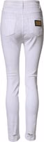 White Distressed High Waist Denim Jeans 2