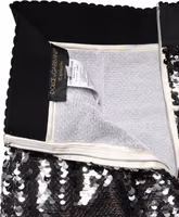 Metallic Gray Sequin High Waist Mermaid Skirt 5
