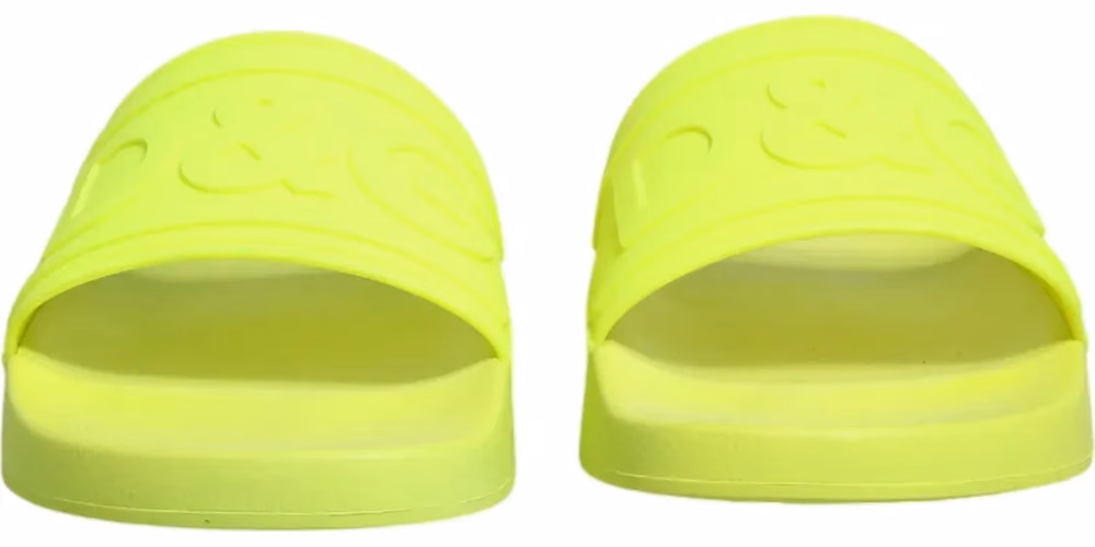 Green Rubber Slides Sandals Beachwear Shoes