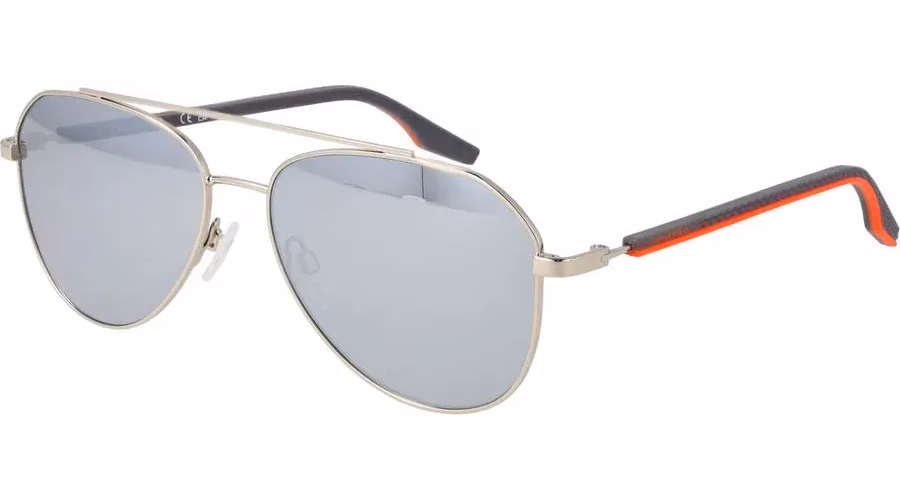 Silver Rubber Sunglasses