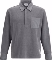 Gray Cotton Polo Shirt 1