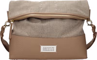 Beige Fabric Shoulder Bag 1