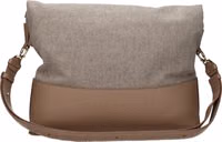 Beige Fabric Shoulder Bag 3