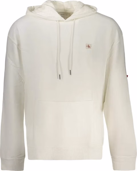 White Cotton Men Sweatshirt