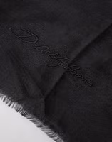 Black Cashmere Knit Neck Wrap Shawl Scarf 2