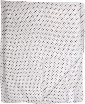 White Polka Dot Polyester Shawl Scarf