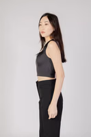 Black Polyester Top 4