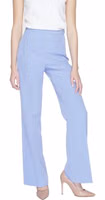Purple Polyester Casual Pants 4