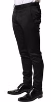 Black Viscose Dress Formal Men Trousers Pants 2