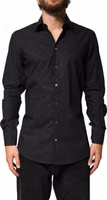 Black GOLD Cotton Men Dress Formal Shirt 1