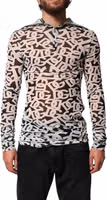 White DG Logo Long Sleeves Turtleneck Top 1