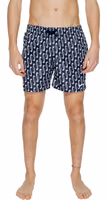 Black Polyester Swim Shorts 1