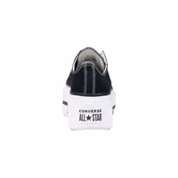 Black And White Fabric Platform Sneakers 4