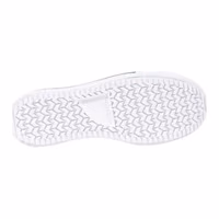 Black And White Fabric Platform Sneakers 5