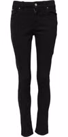 Black Cotton Casual Skinny Denim Jeans 1