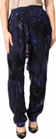 Blue Sequined Tapered Trouser Pants 1