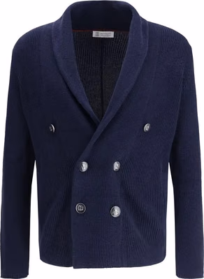Blue Cotton Cardigan