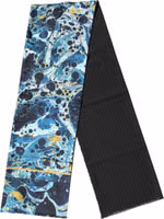 Multicolor Marble Neck Wrap Foulard Scarf 1