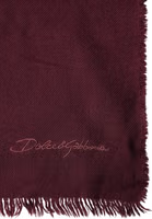 Maroon Cashmere Fringes Neck Wrap Shawl Scarf 2
