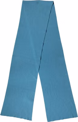 Blue Cashmere Knit Neck Wrap Shawl Scarf