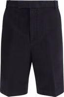 Blue Polyester Bermuda Shorts 1