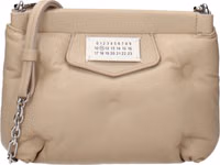 Beige Leather Crossbody Bag 1