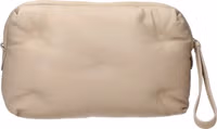 Beige Leather Clutch Bag 3
