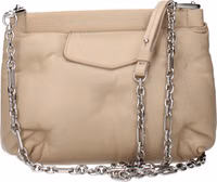 Beige Leather Crossbody Bag 3