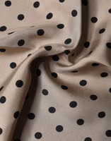 Brown Polka Dot Square Handkerchief Scarf 2