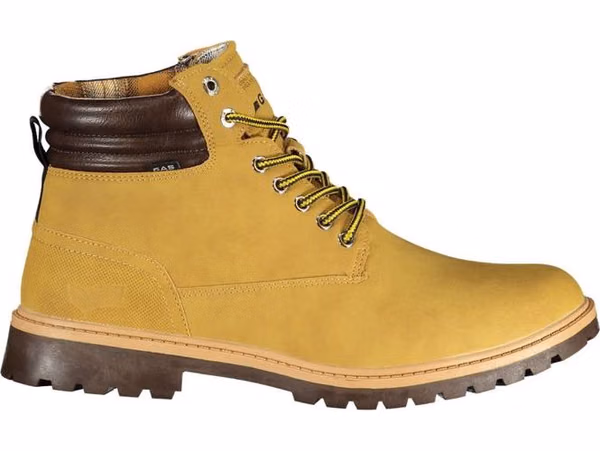 Beige Polyurethane Men Ankle Boot