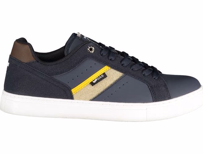 Blue Polyester Men Sneaker