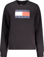 Black Cotton Women Sweatshirt 1
