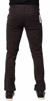 Dark Brown Cotton Stretch Skinny Mid Waist Men Trouser Pants 3