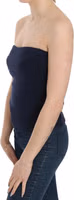 Strapless Zipper Back Tube Top Blouse 3