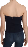 Strapless Zipper Back Tube Top Blouse 5