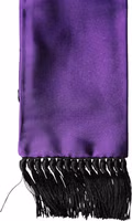 Violet Silk Fringes Neck Wrap Foulard Scarf 2