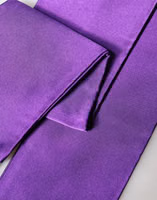 Violet Silk Fringes Neck Wrap Foulard Scarf 3