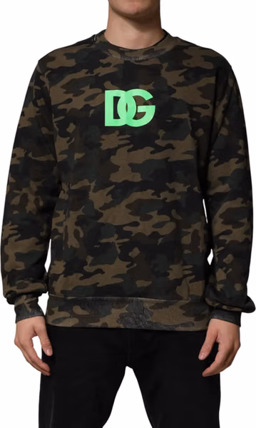 Multicolor Camouflage Men Sweatshirt Sweater