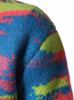 Multicolor Men Crew Neck Pullover Sweater 5