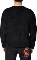 Black Cotton V-Neck Men Sweatshirt Sweater 3