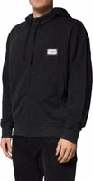 Black Full Zip Hooded Men Sweatshirt Sweater 2